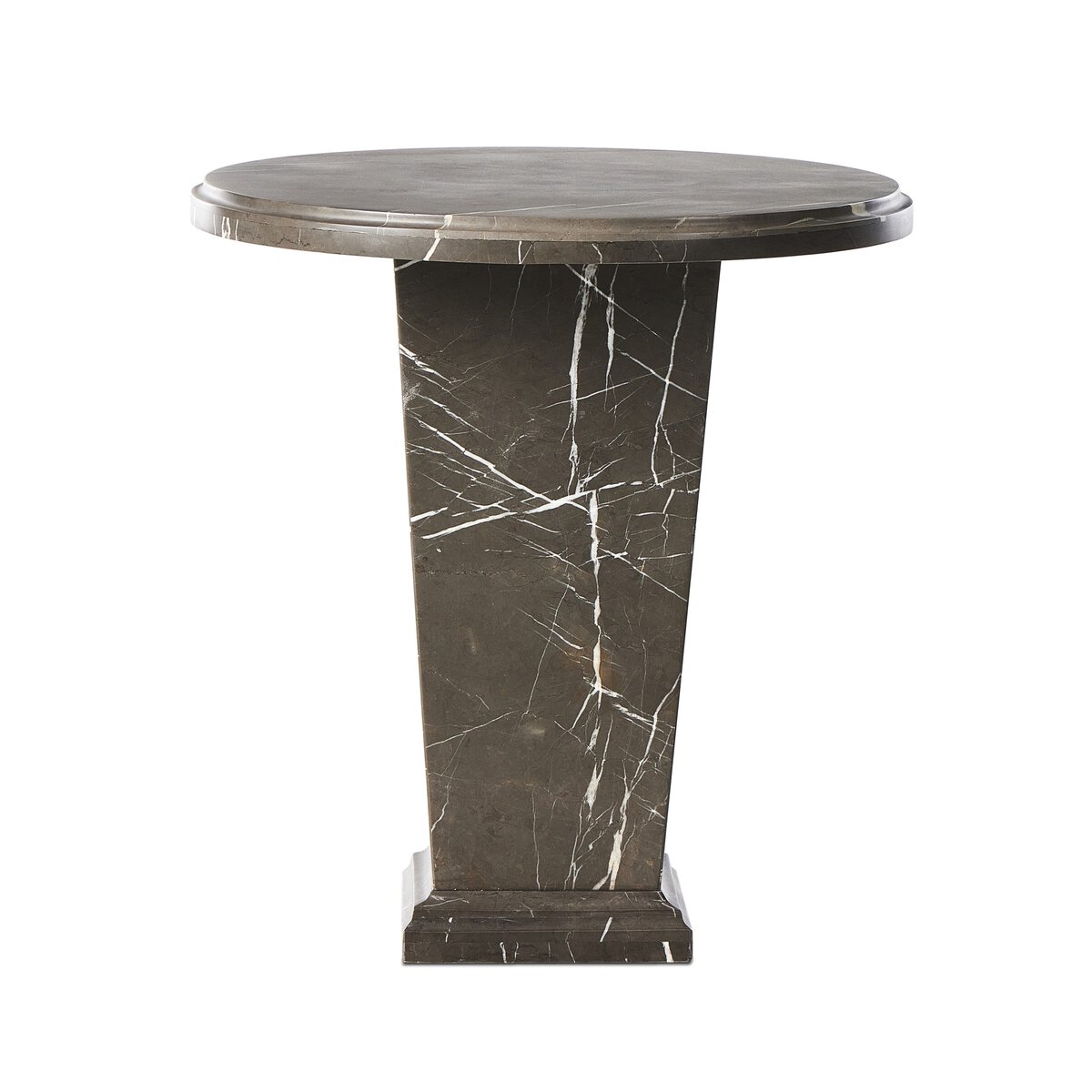 Eslo End Table Grey Italian Marble Four Hands