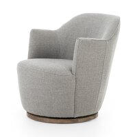 Aurora Swivel Chair Gibson Silver Four Hands