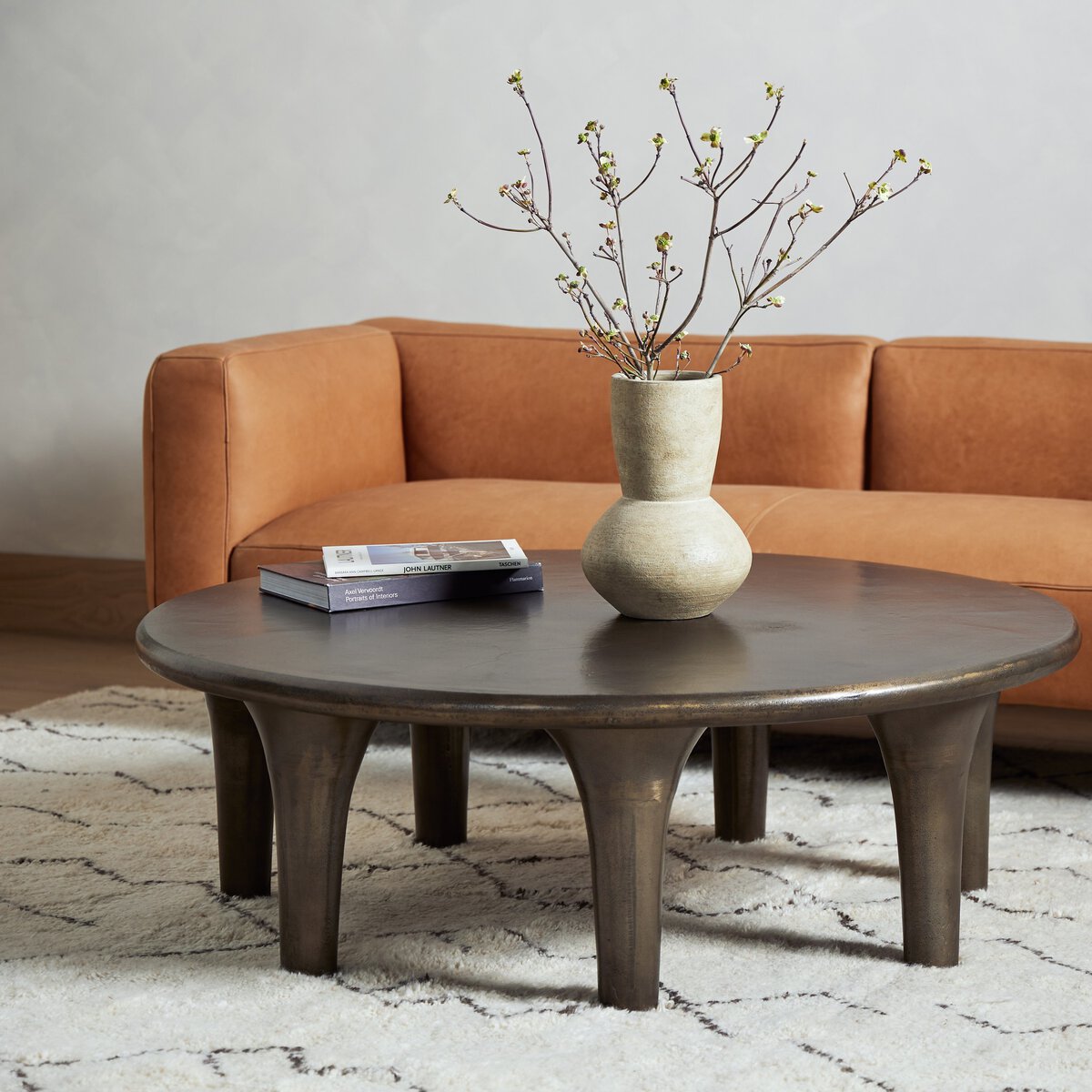 Kelden Coffee Table Aged Bronze Four Hands