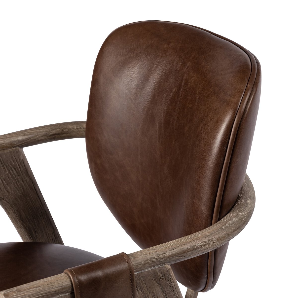 Rowanoke Dining Armchair Havana Brown Four Hands