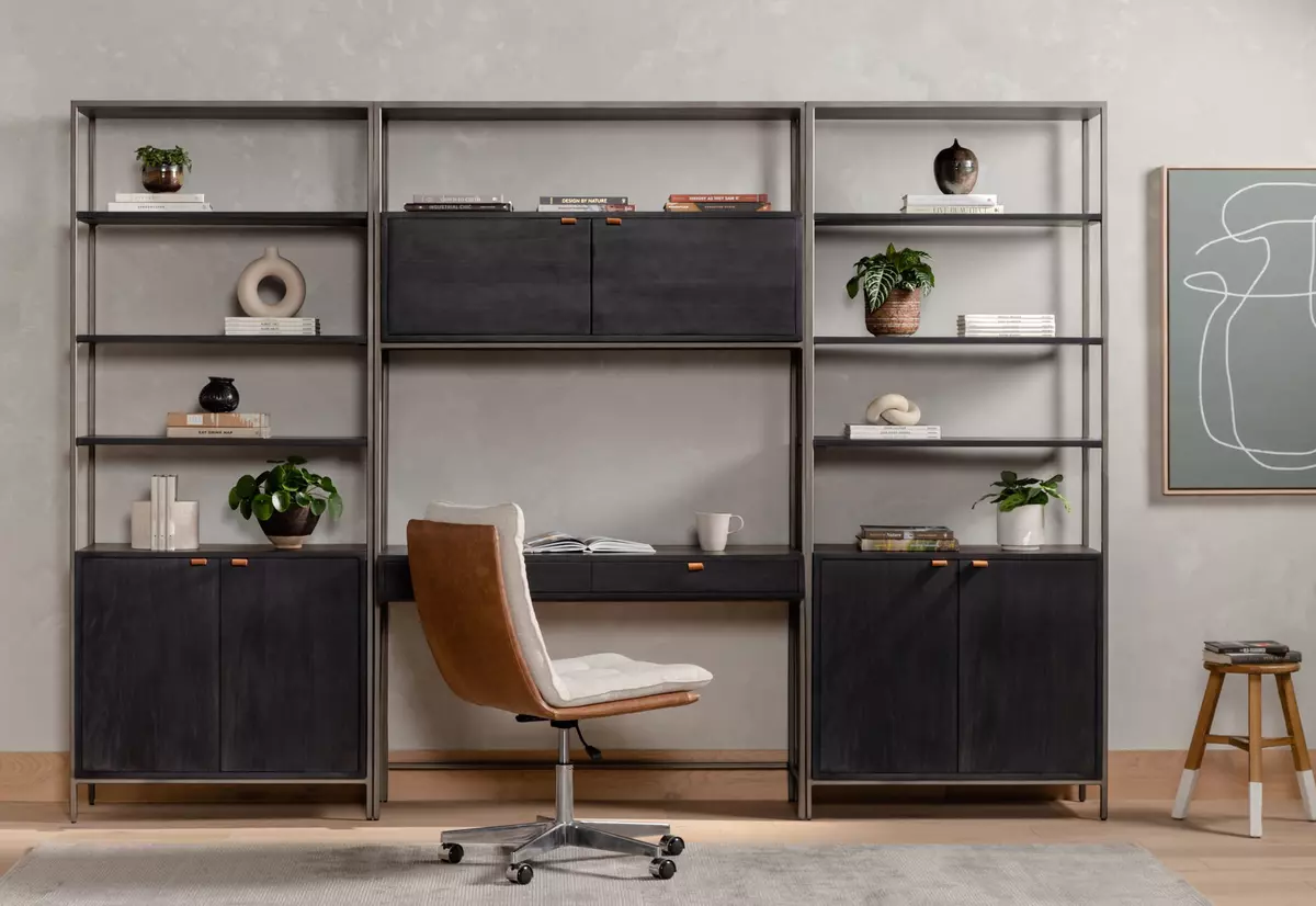 Modular on sale desk bookcase