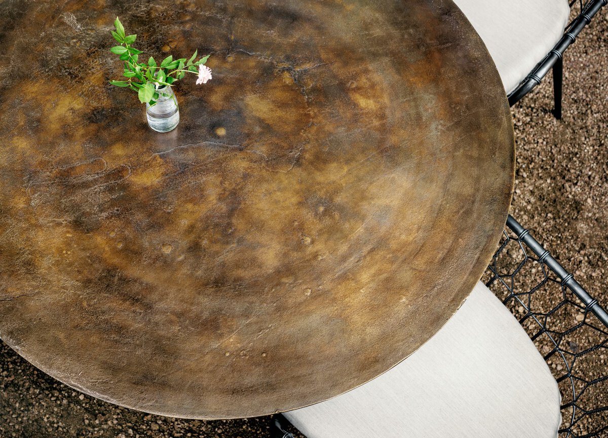 Simone Bistro Table Antique Rust Four Hands