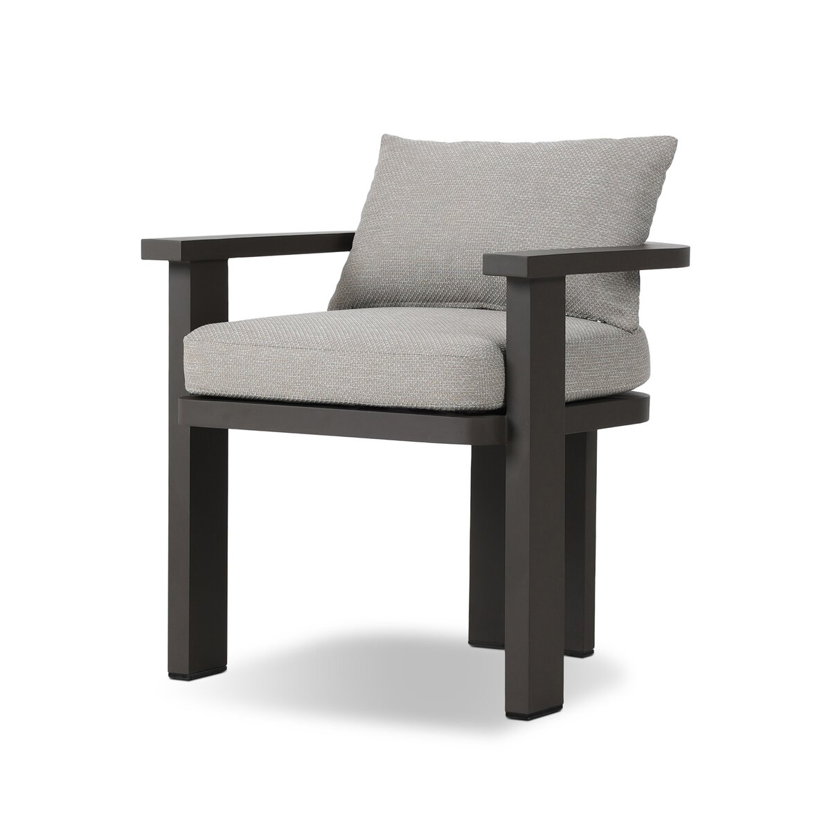 Tahana Outdoor Metal Dining Chair Casa Grey Four Hands