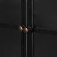 Belmont Wide Metal Cabinet Black Four Hands