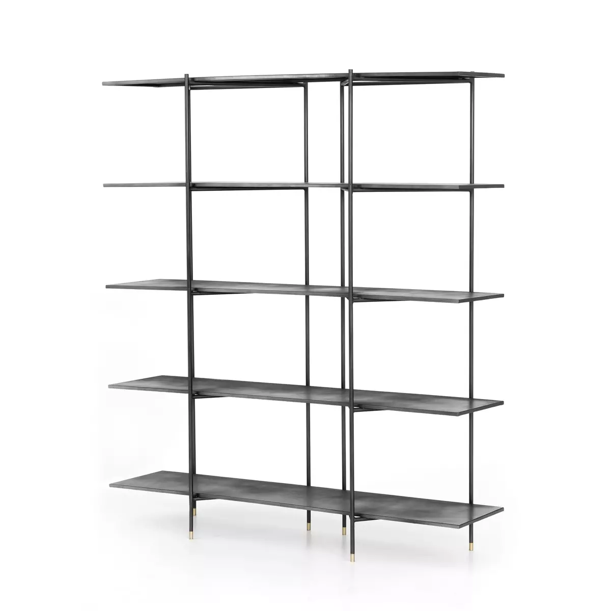 Vito Bookshelf Distressed Iron Four Hands