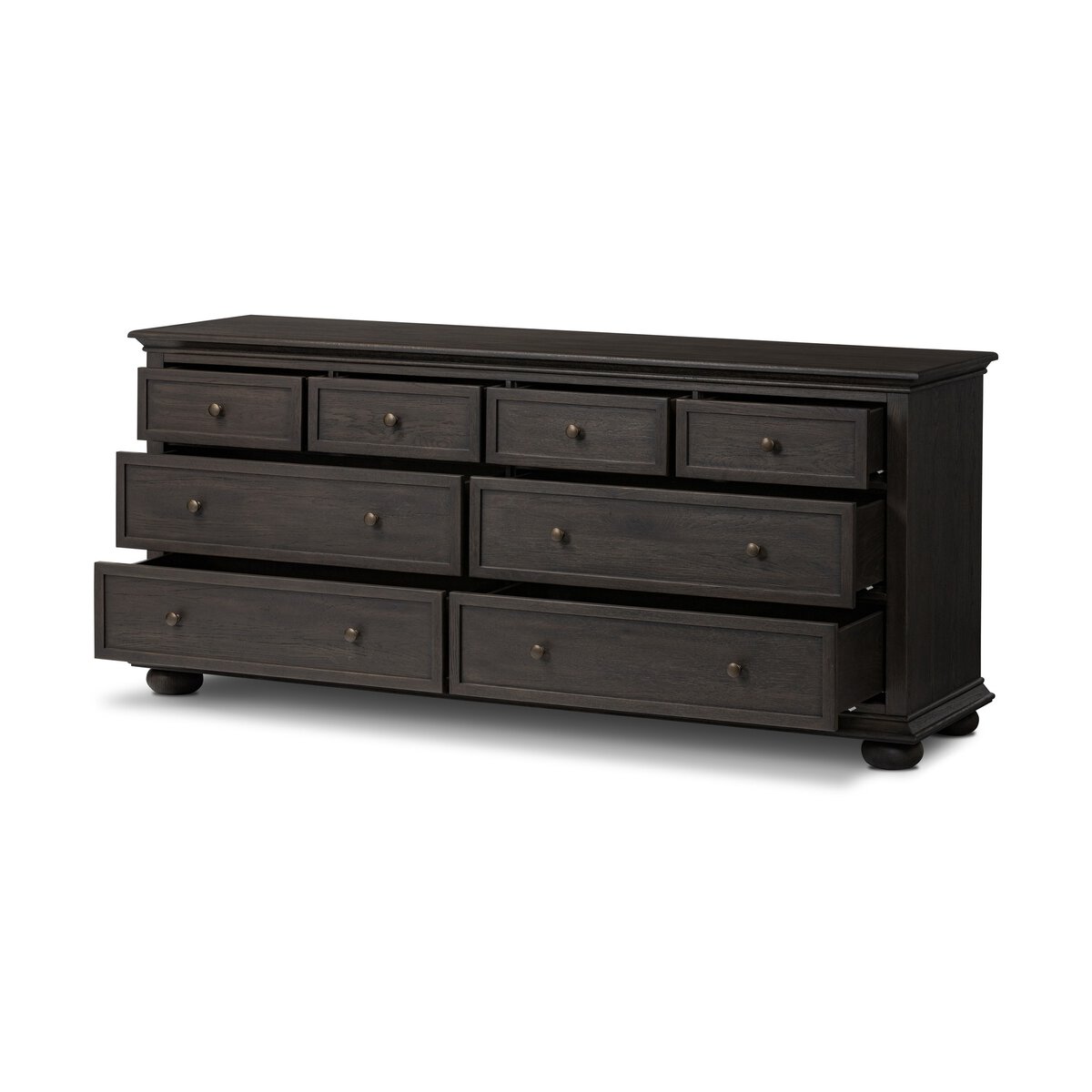 Geoffrey Wide Dresser Smoked Black Veneer Four Hands