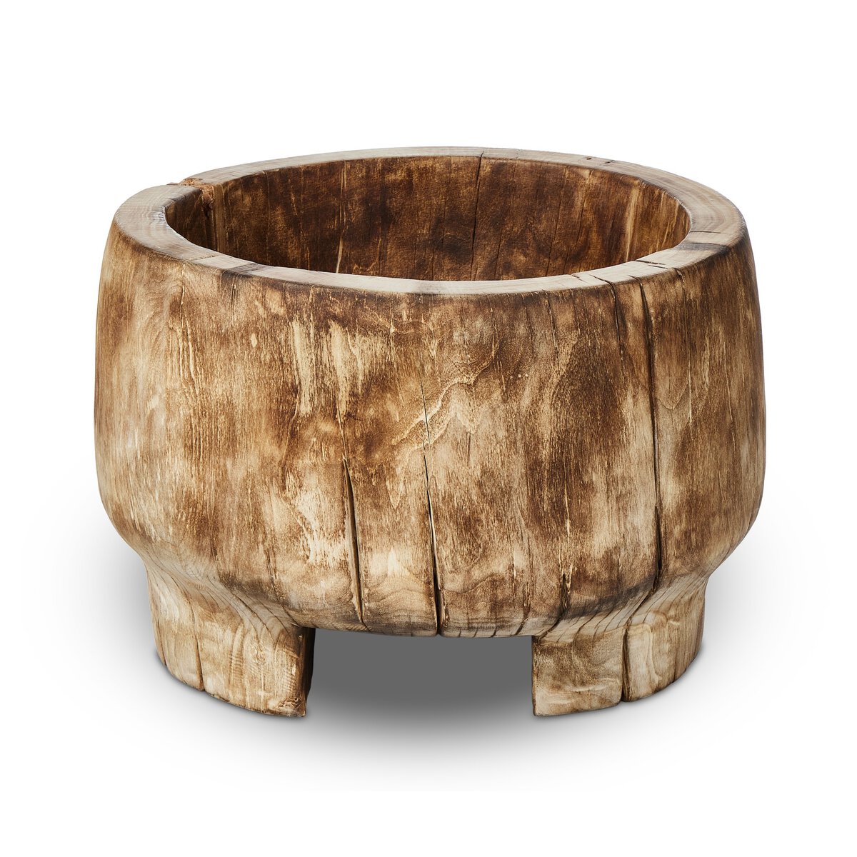 Live Edge Bowl Carbonized Black Four Hands