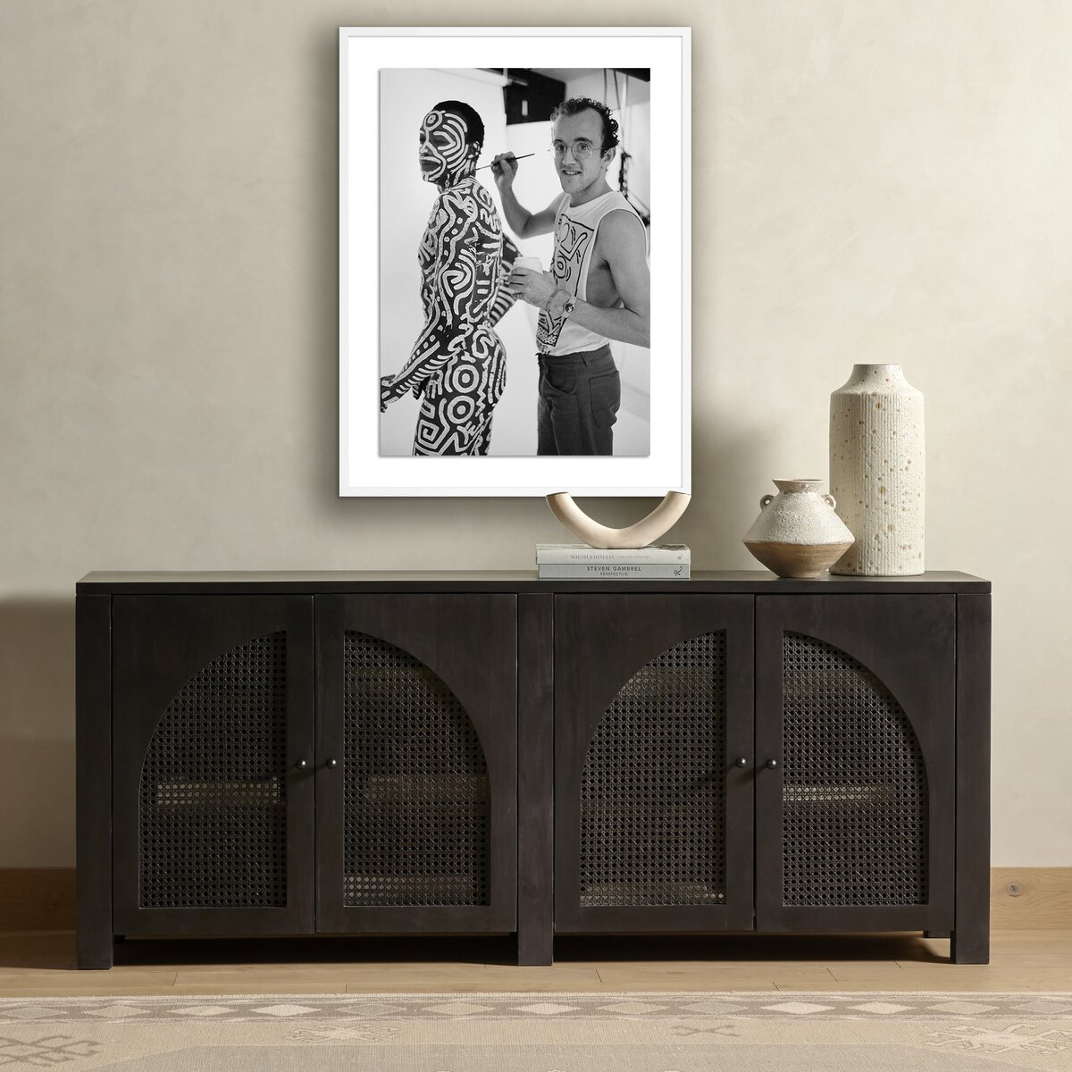 Keith Haring and Bill T. Jones by Getty White 2.5 Maple Four