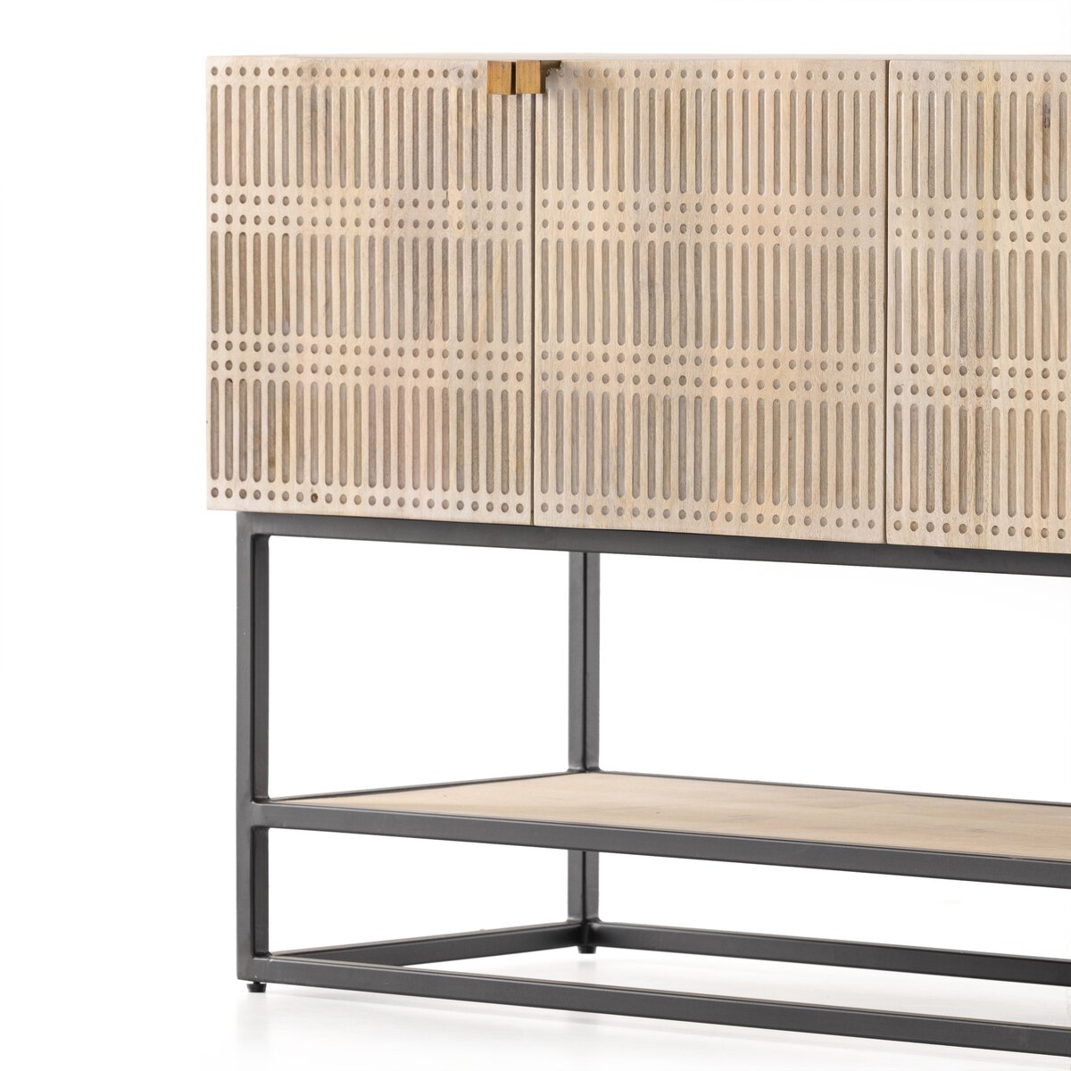 Kelby Small Media Console Light Wash Mango Four Hands