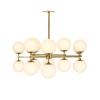 Zodiac Chandelier Burnished Brass Four Hands