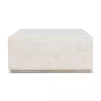 Otero Rectangular Outdoor Coffee Table Matte White Four Hands