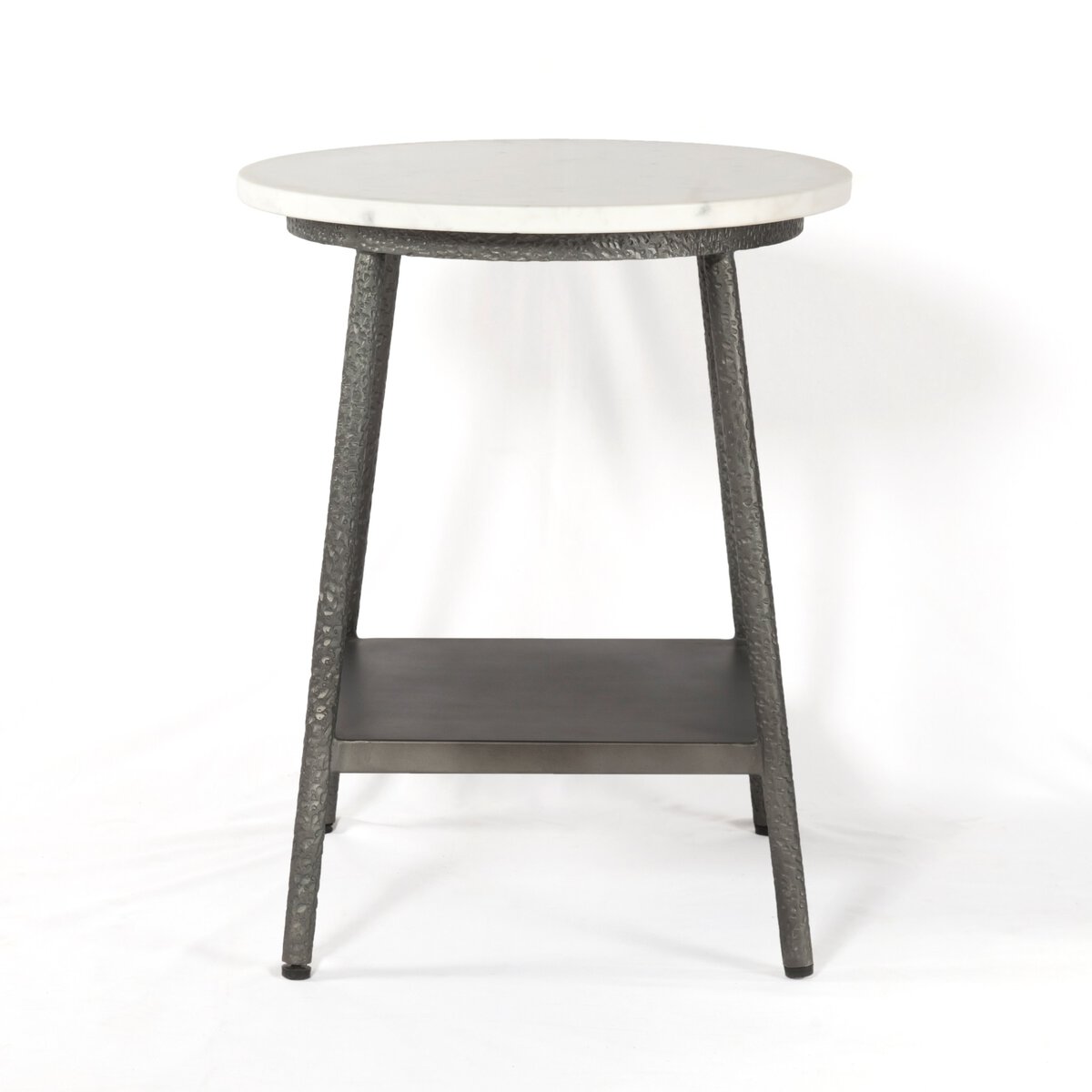 Lark Nightstand Polished White Marble Four Hands