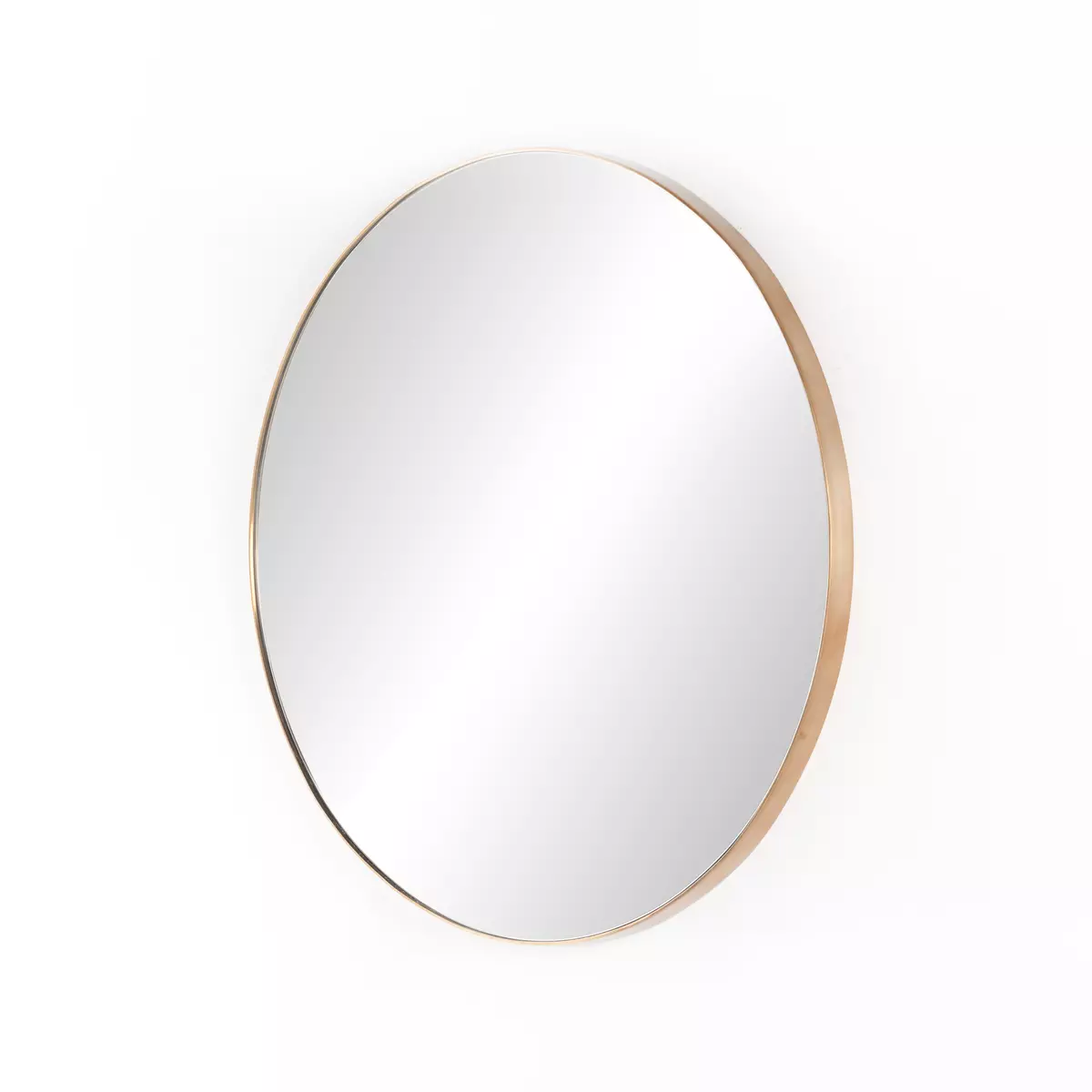 Georgina Round Mirror Polished Brass Four Hands