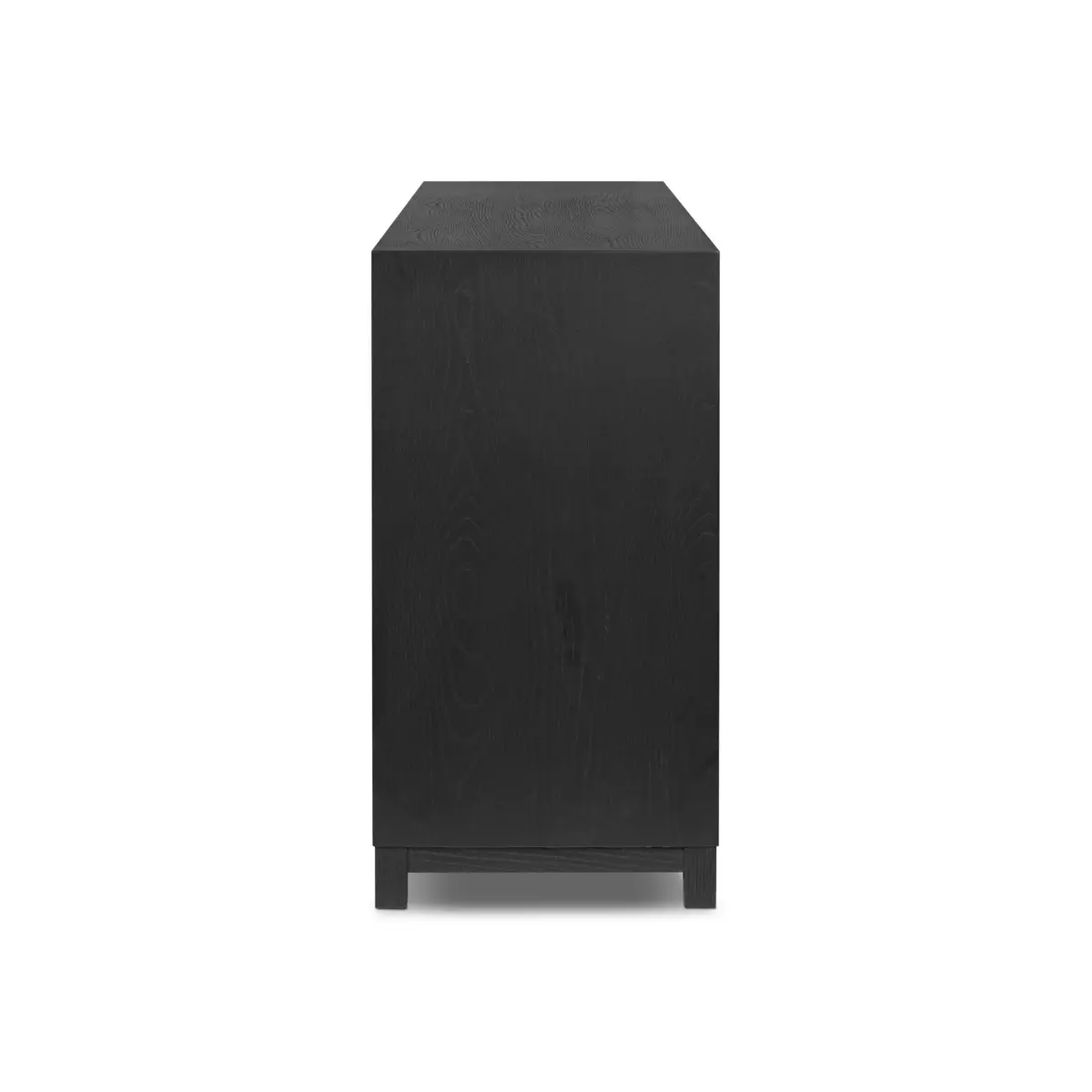 Millie 6 Drawer Dresser Drifted Matte Black Veneer Four Hands