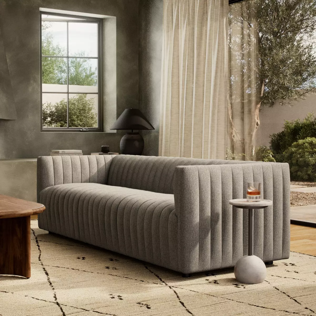 Augustine Sofa Orly Natural Four Hands