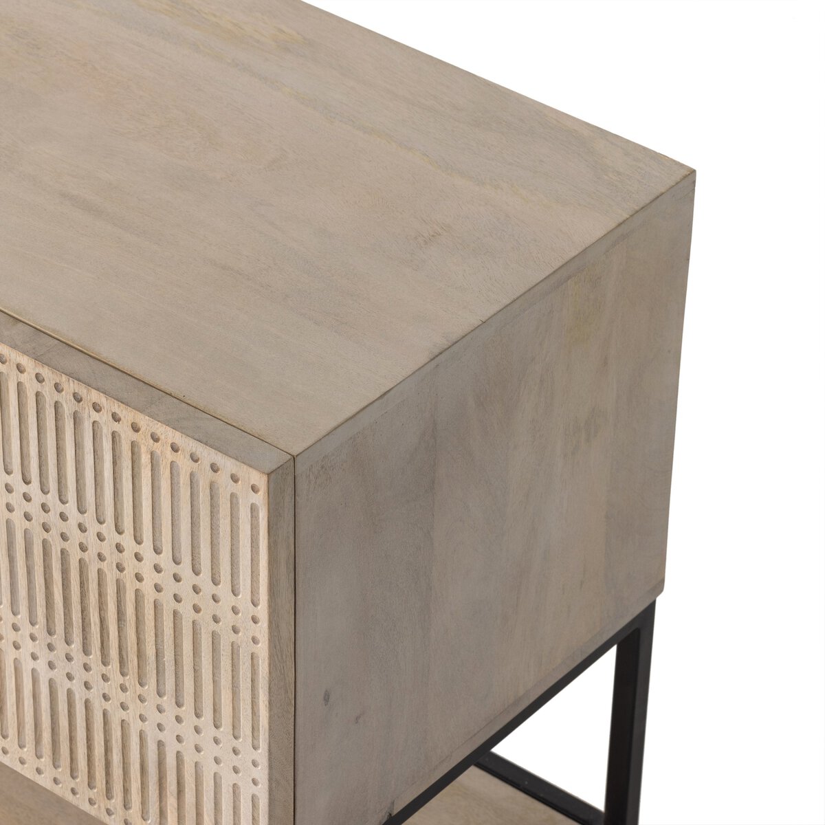 Kelby Small Media Console Light Wash Mango Four Hands