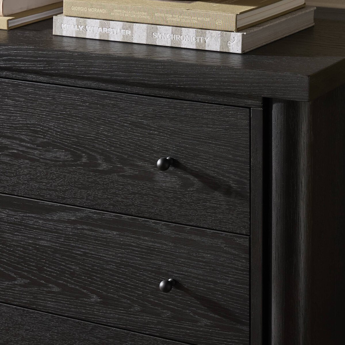 Roark 6 Drawer Dresser Ebony Oak Veneer Four Hands
