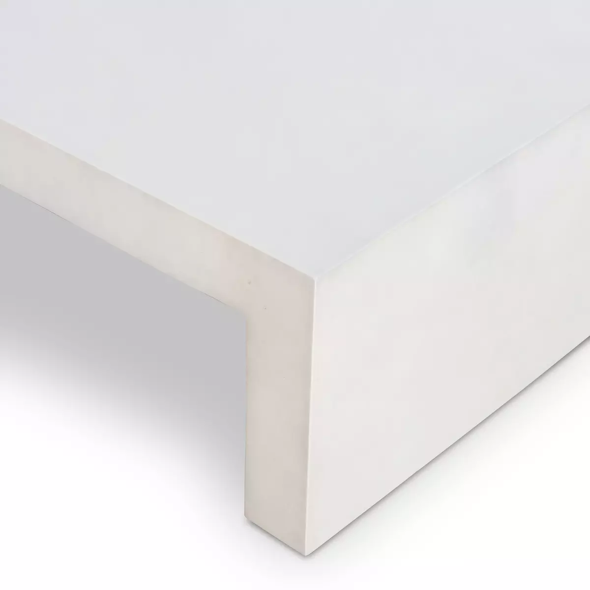 Parish Coffee Table White Concrete Four Hands