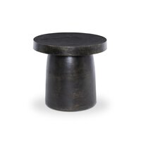Paz Outdoor End Table Distressed Bronze Four Hands