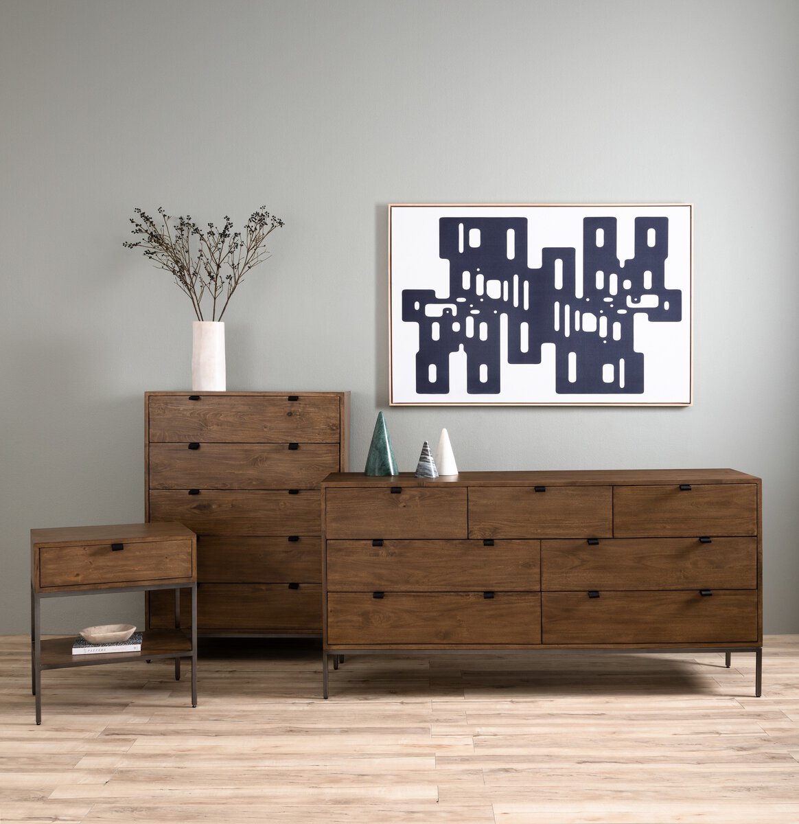 国内外の人気集結！ 7 Trey Drawer Hands Four Poplar Auburn Dresser ヘアアクセサリー