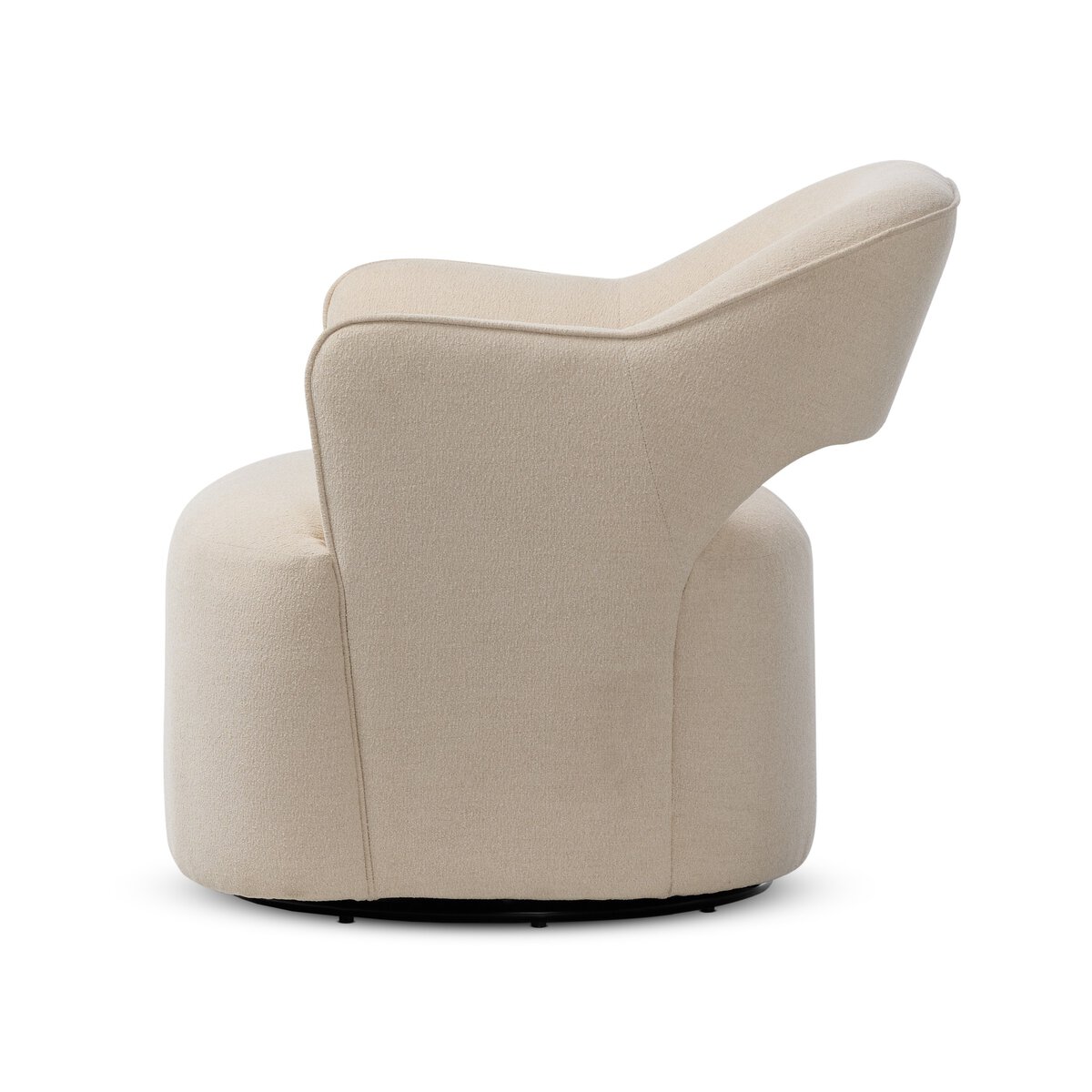 雪のchair Blythe Swivel Chair Crypton Wayfarer Snow Four Hands