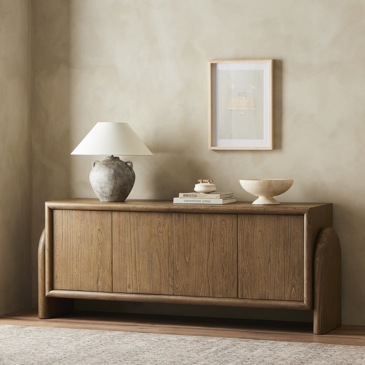 Sorrento Sideboard Aged Drift Mindi Four Hands