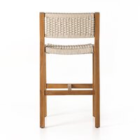 Delano Outdoor Bar + Counter Stool Ivory Rope Four Hands