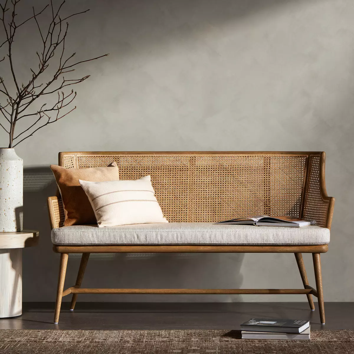 Walter Accent Bench Avant Natural Four Hands