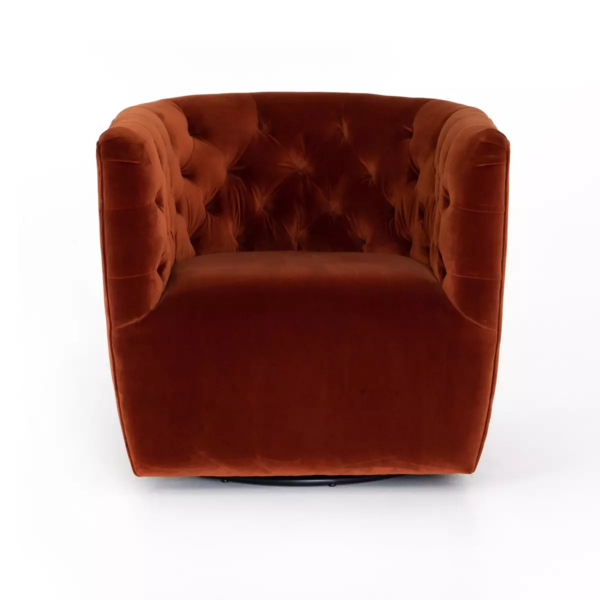 Rust swivel clearance chair