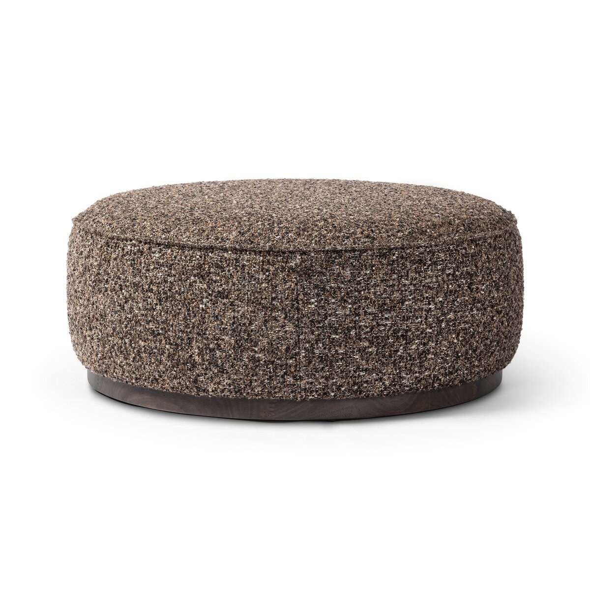 Sinclair Large Round Ottoman Ivan Granite Four Hands