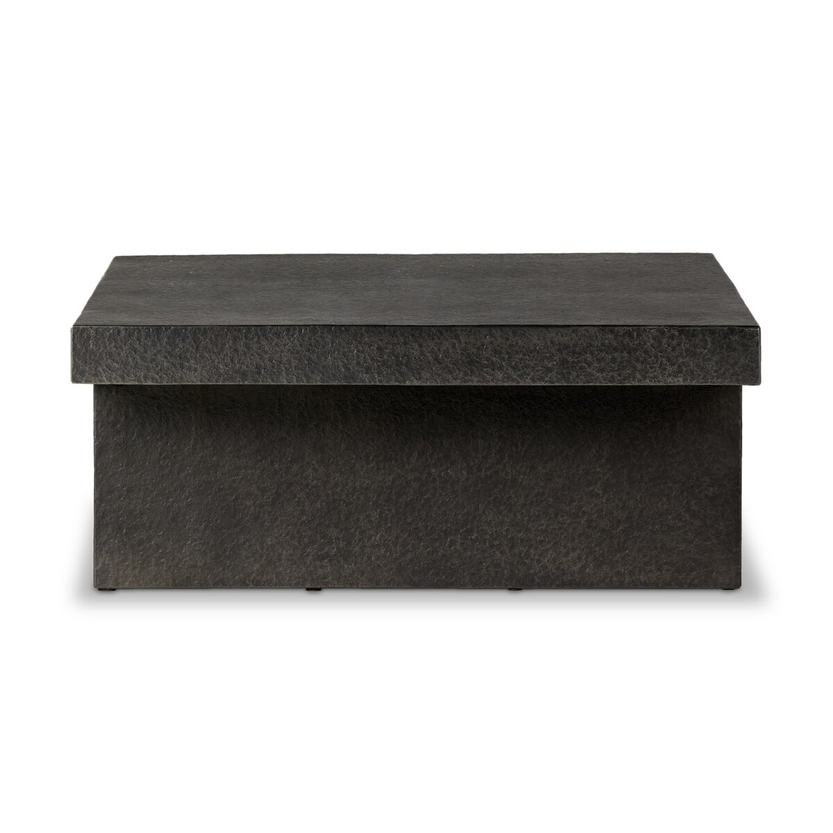 Huesca Outdoor Coffee Table Distressed Graphite Concrete Four Hands