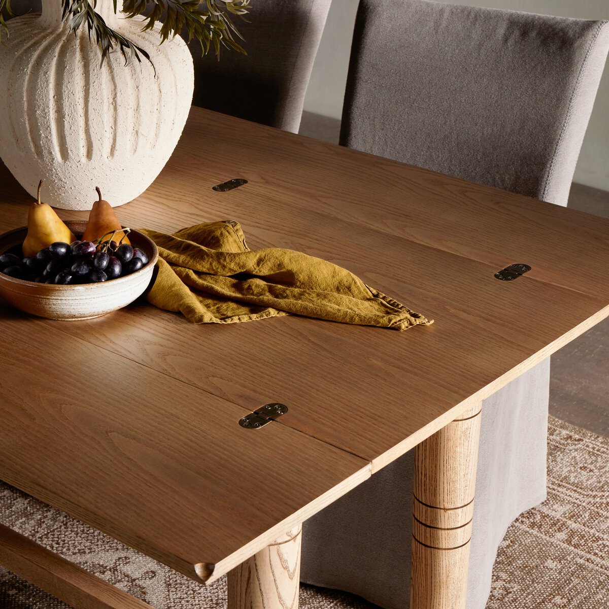 Flip Top Console Table Toasted Ash Four Hands