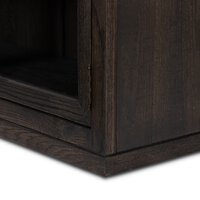 Hepburn Wide Cabinet Dark Anthracite Oak Veneer Four Hands