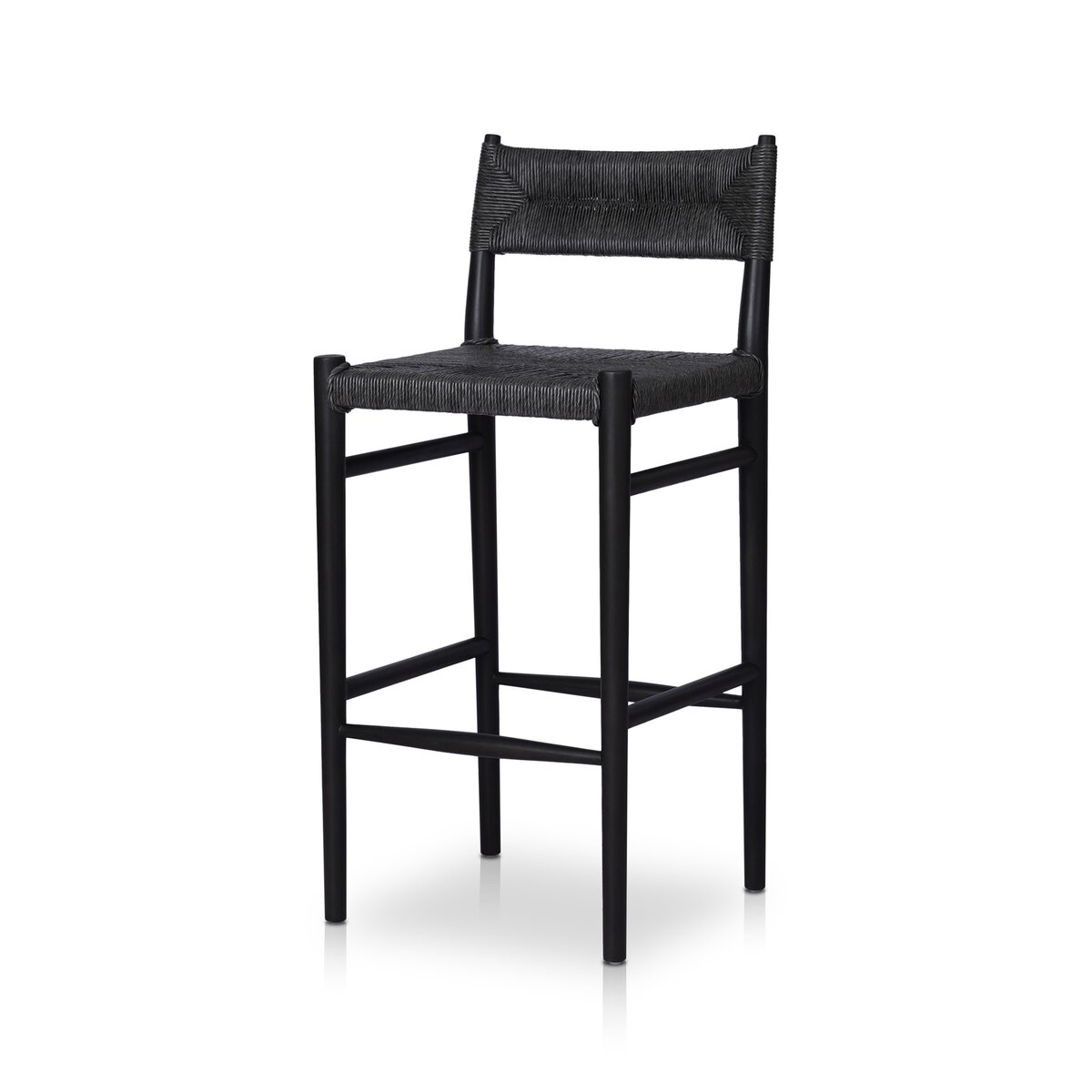 Lomas Bar + Counter Outdoor Stool Vintage Coal Four Hands