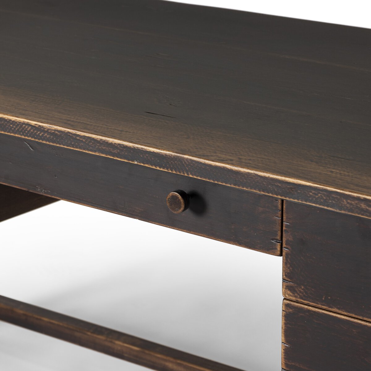 Reign Desk Distressed Walnut Four Hands Reign Desk Distressed Walnut Four Hands
