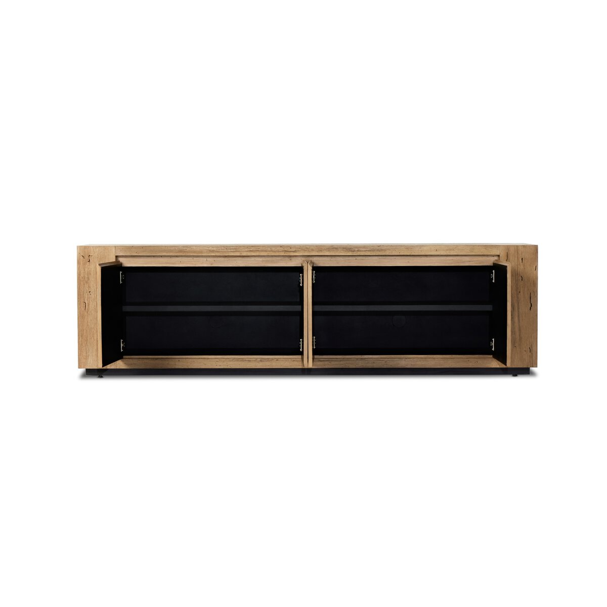 Abaso Media Console Rustic Wormwood Oak Four Hands
