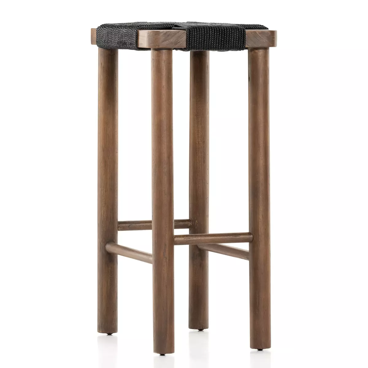 Shona Bar Counter Stool Russet Mahogany Four Hands