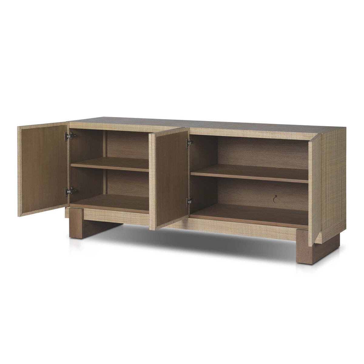 Sideboard / Kommode with hotsell raffia covering (78.5 x 100.5 x 41.5 cm)