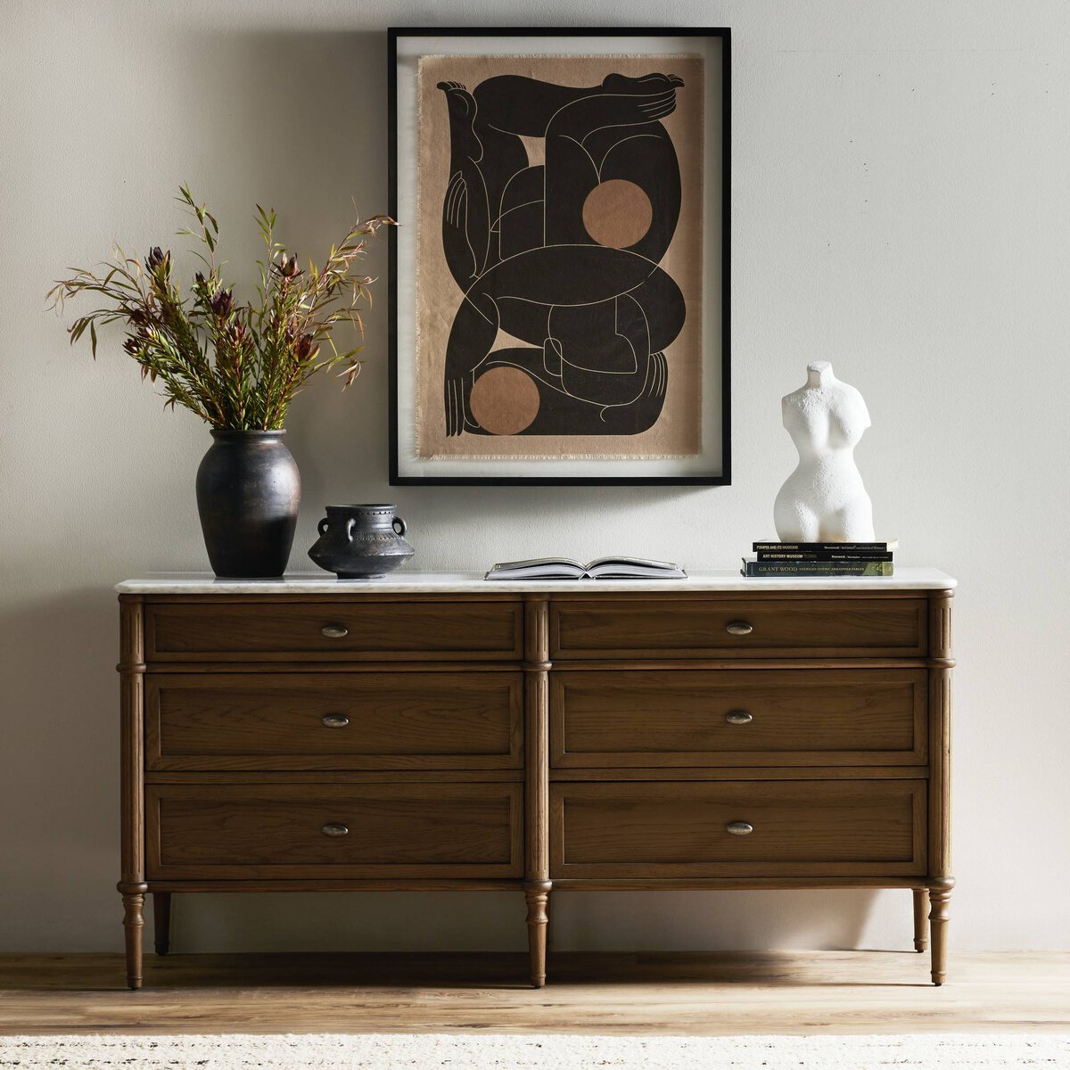 Toulouse 6 Drawer Dresser Toasted Oak Four Hands