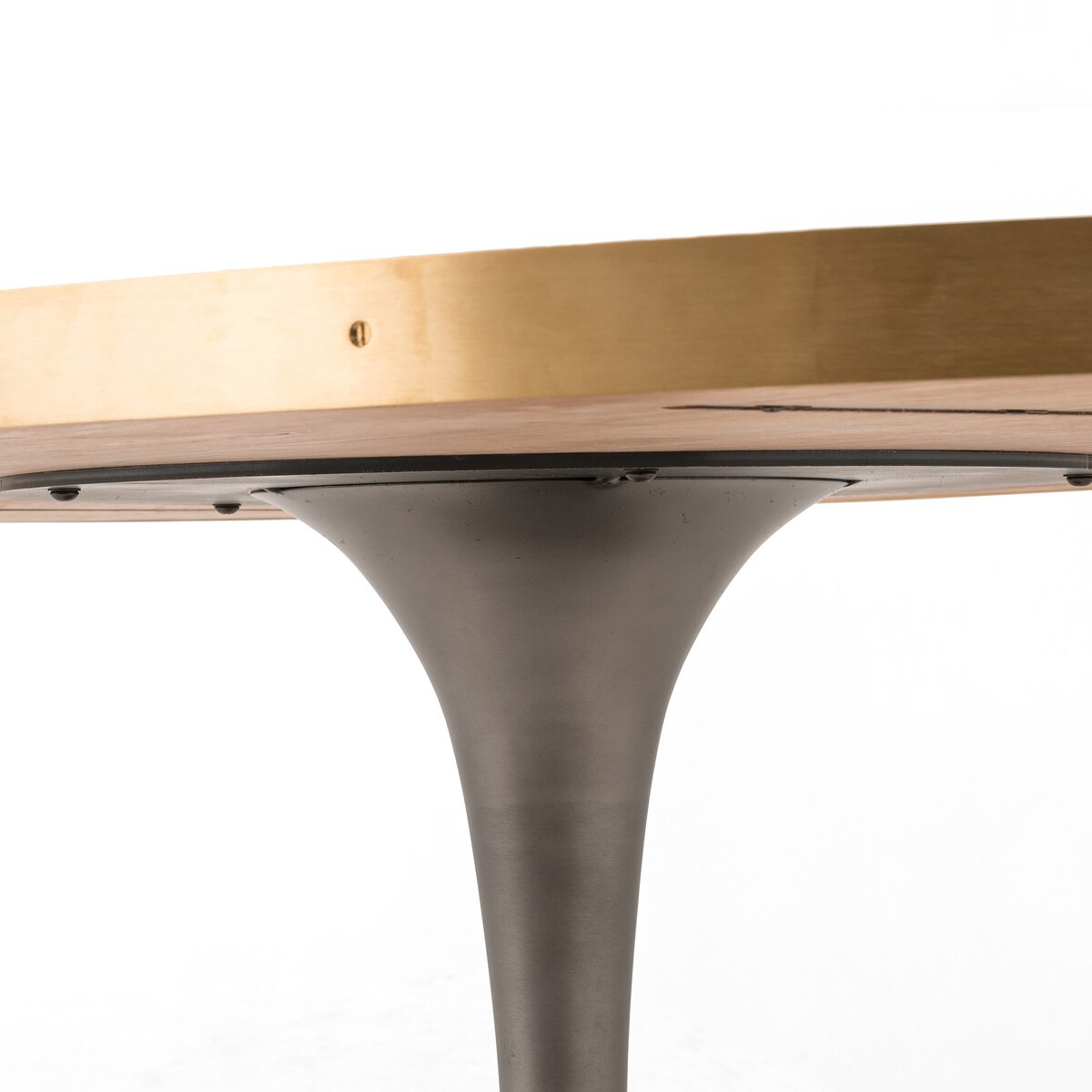 Evans Oval Dining Table Reclaimed Burnt Oak Four Hands