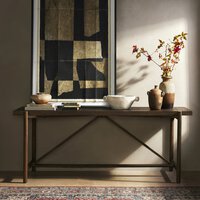 Goldthwaite Console Table Sienna Brown Pine Four Hands