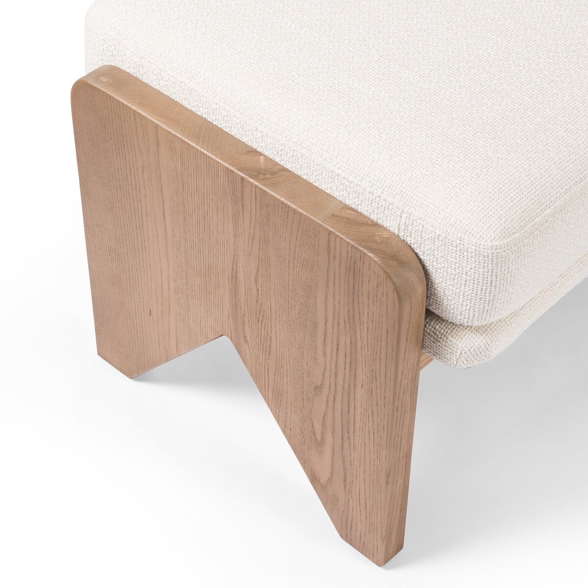 IDÉE SOLID BENCH ヘンリーボーン柄ナチュラルグレー