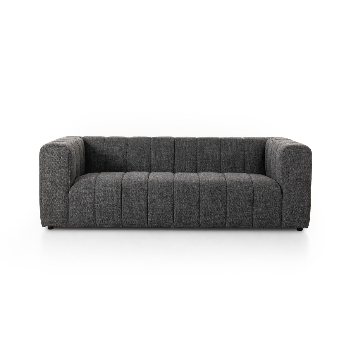Langham Channeled Sofa Saxon Charcoal Four Hands