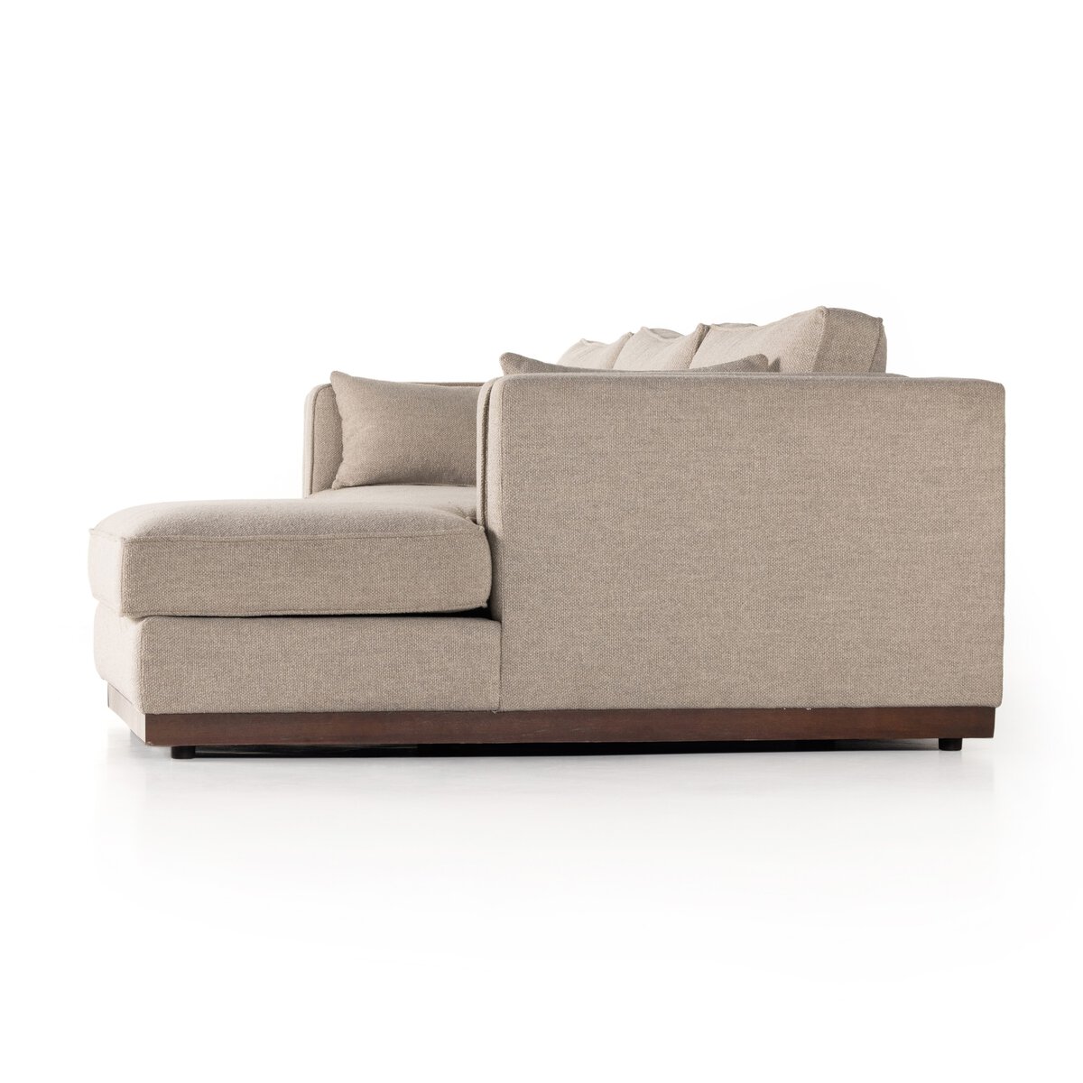 Lawrence 2-Piece Sectional W/ Chaise Nova Taupe Four Hands