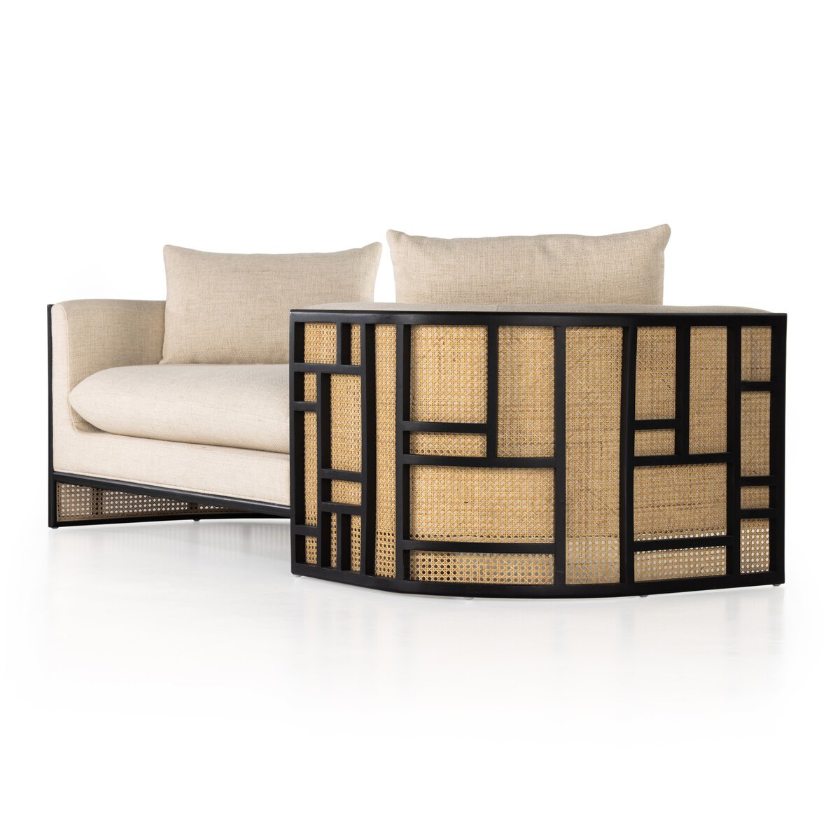 June Chaise Thames Cream Four Hands