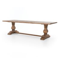 Durham Dining Table Waxed Bleached Reclaimed Pine Four Hands