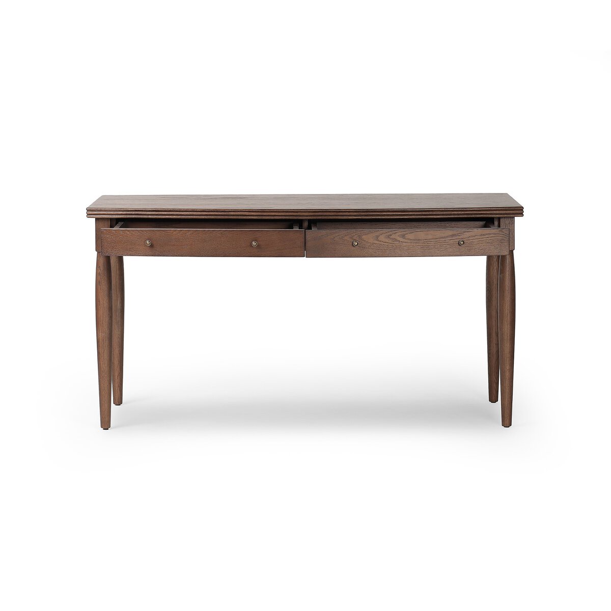Bowfront Desk Drifted Oak Veneer Four Hands Bowfront Desk Drifted Oak Veneer Four Hands