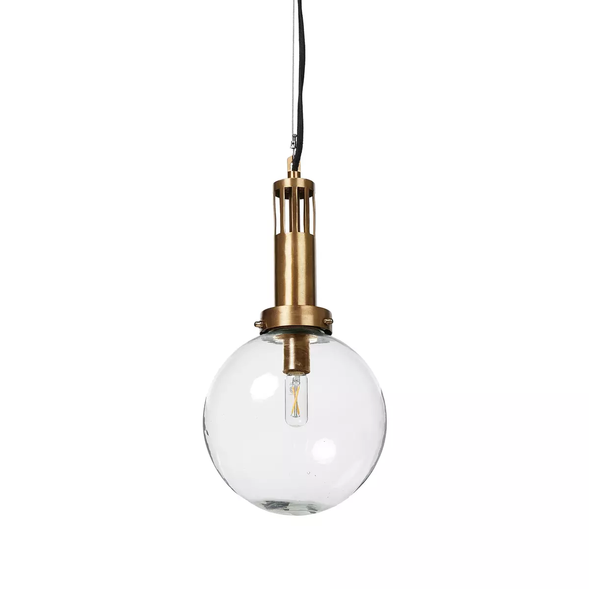 Aldis Globe Pendant Clear Glass Four Hands