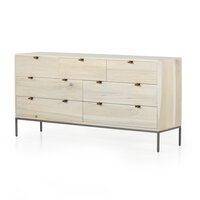 Trey 7 Drawer Dresser Dove Poplar Four Hands