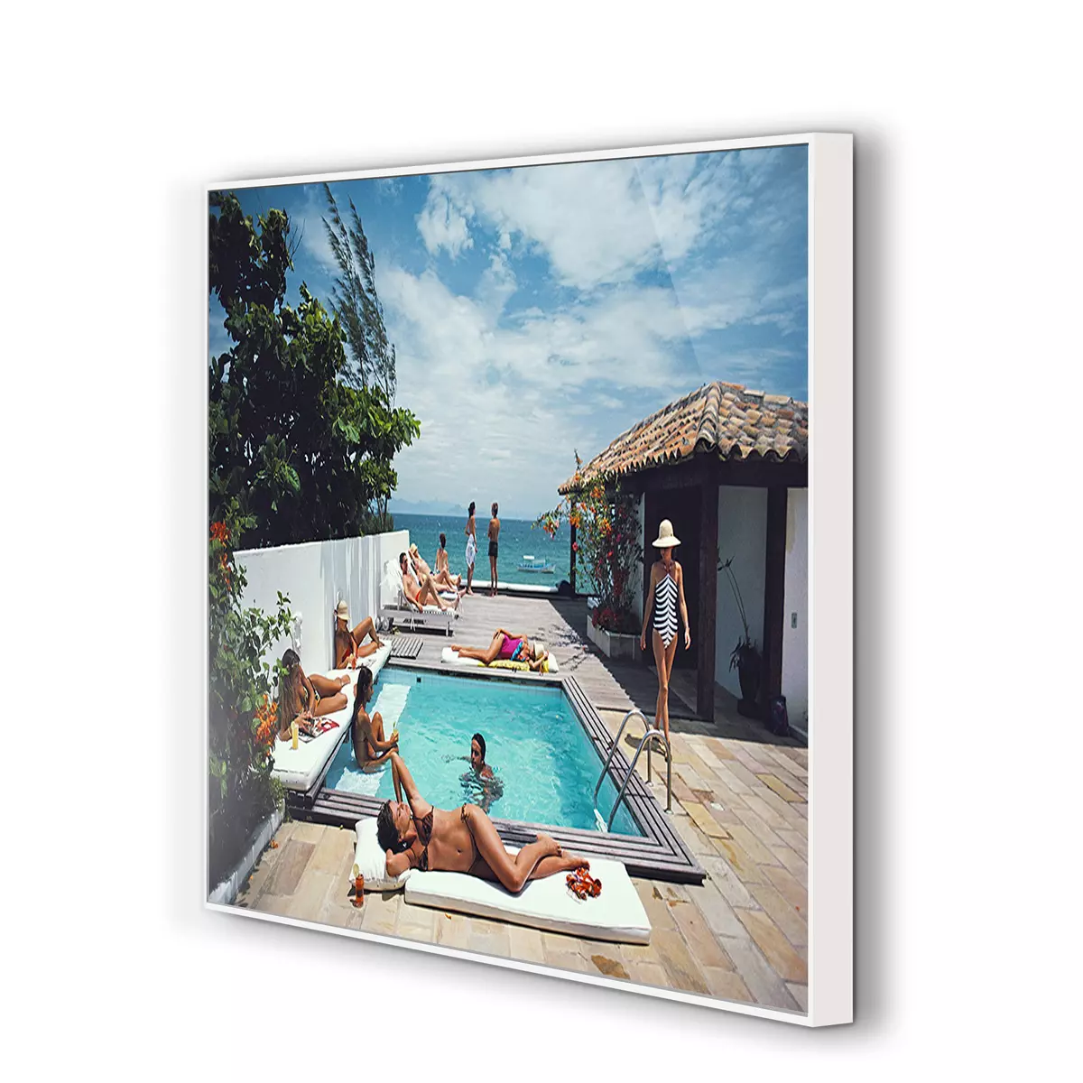 Buzios by Slim Aarons White Maple Floater Four Hands